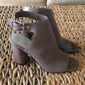 1. State shoes. Gray leather w/chunky heel. 7 1/2